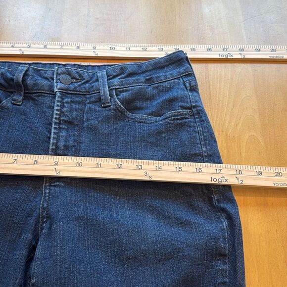 NYDJ Womens Boot-Cut Jeans Dark Wash Sz 10 Lift Tuck Slimming - Picture 9 of 11